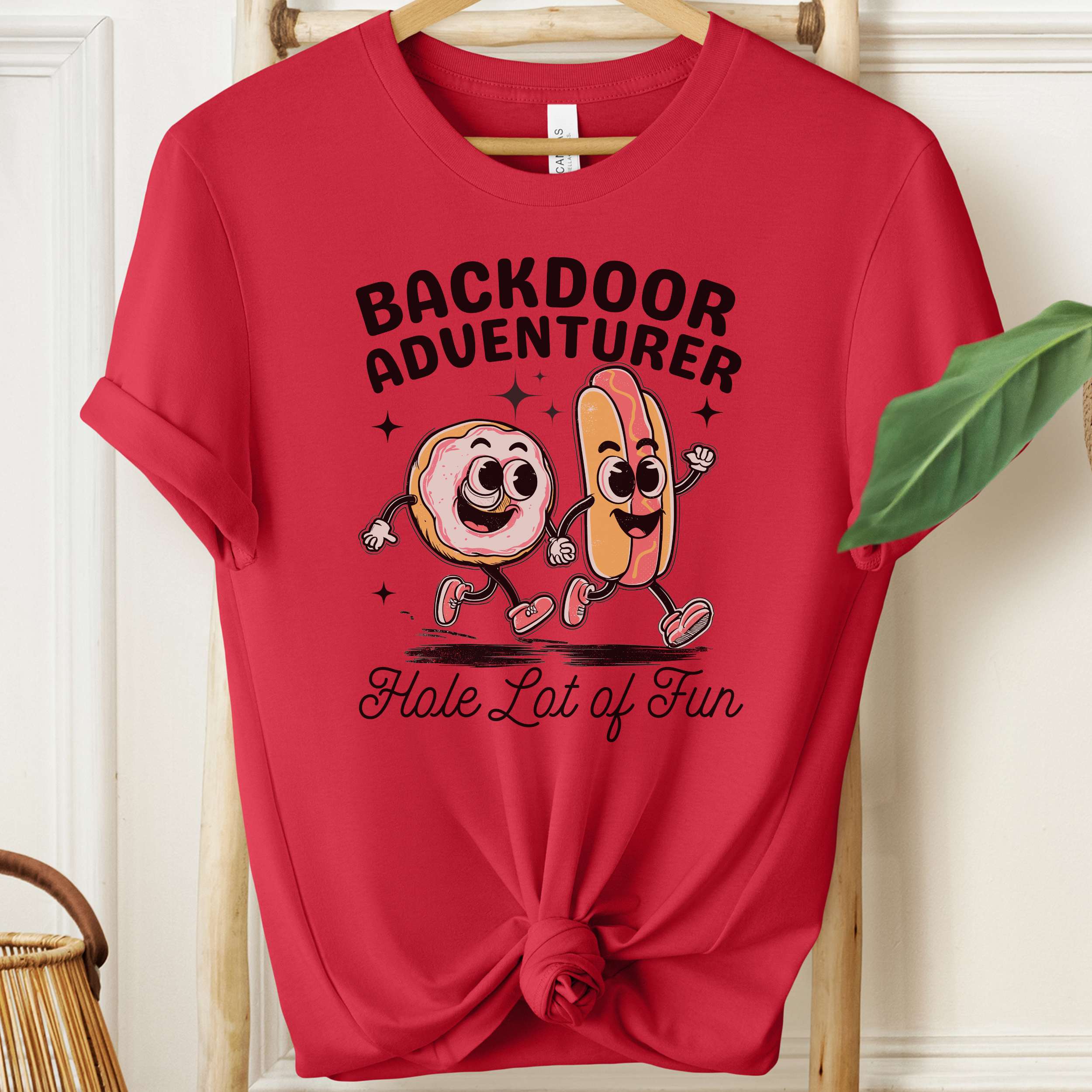 Backdoor Adventurer Shirt Funny Adult Humour T-Shirt
