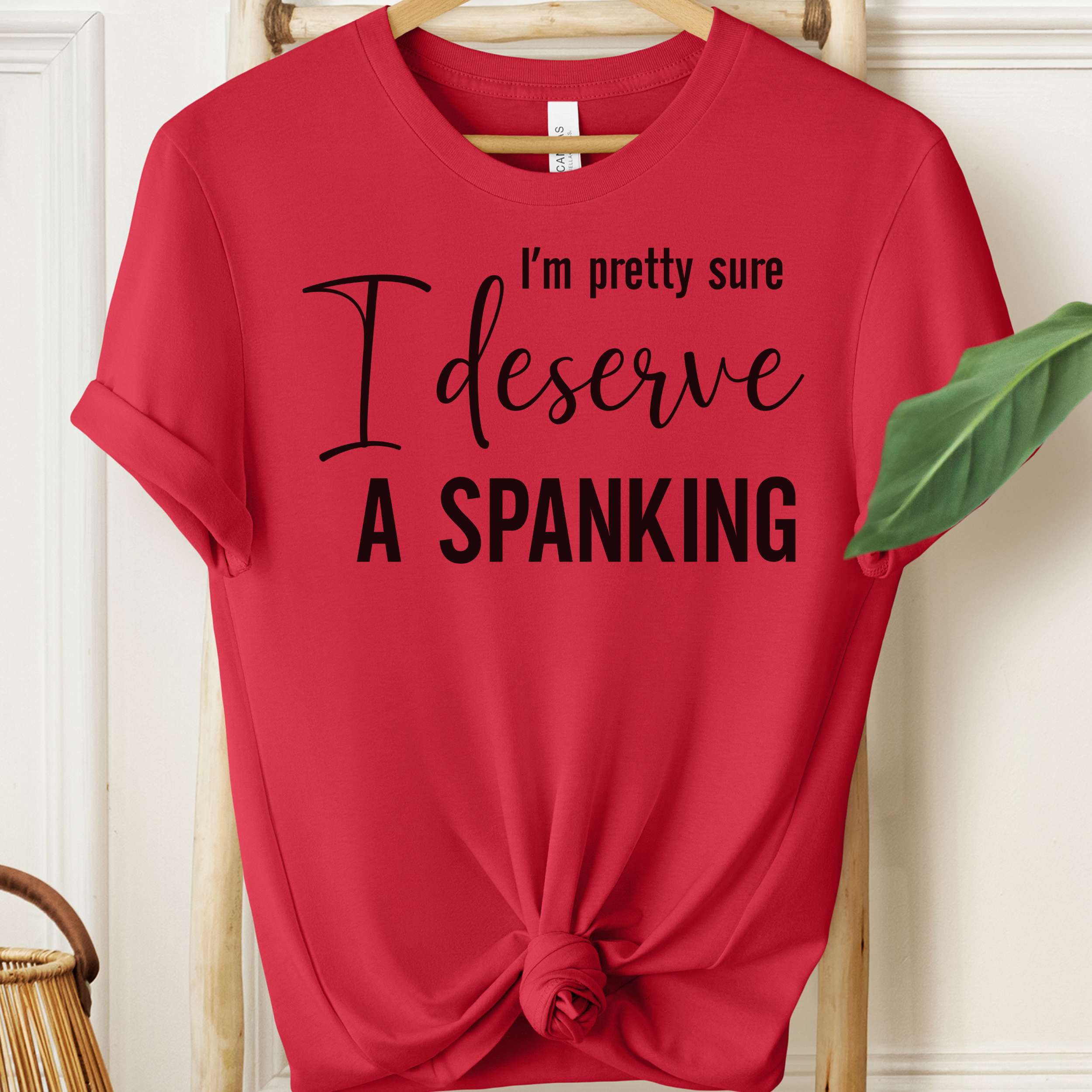 I’m Pretty Sure I Deserve a Spanking Tee 