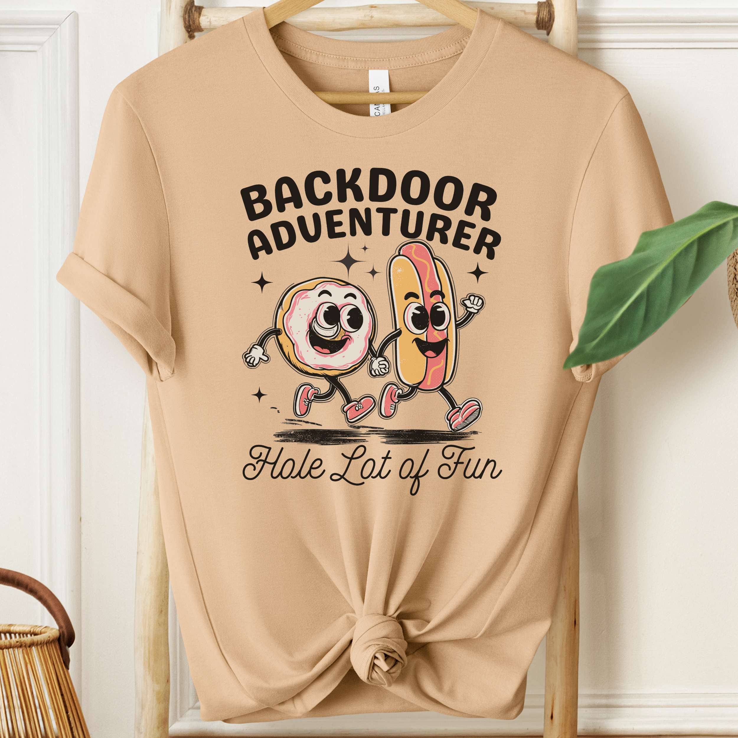 Backdoor Adventurer Shirt Funny Adult Humour T-Shirt