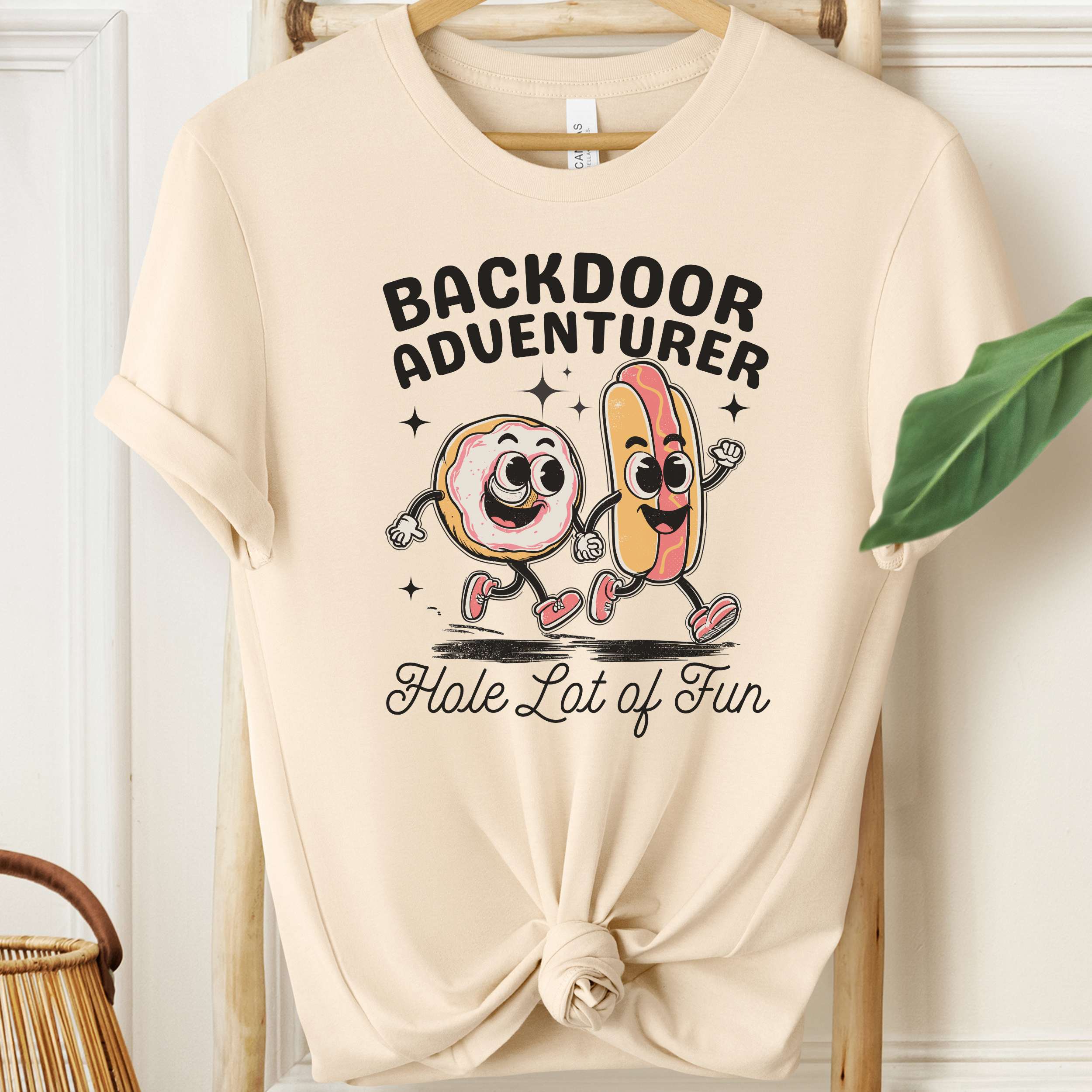 Backdoor Adventurer Shirt Funny Adult Humour T-Shirt