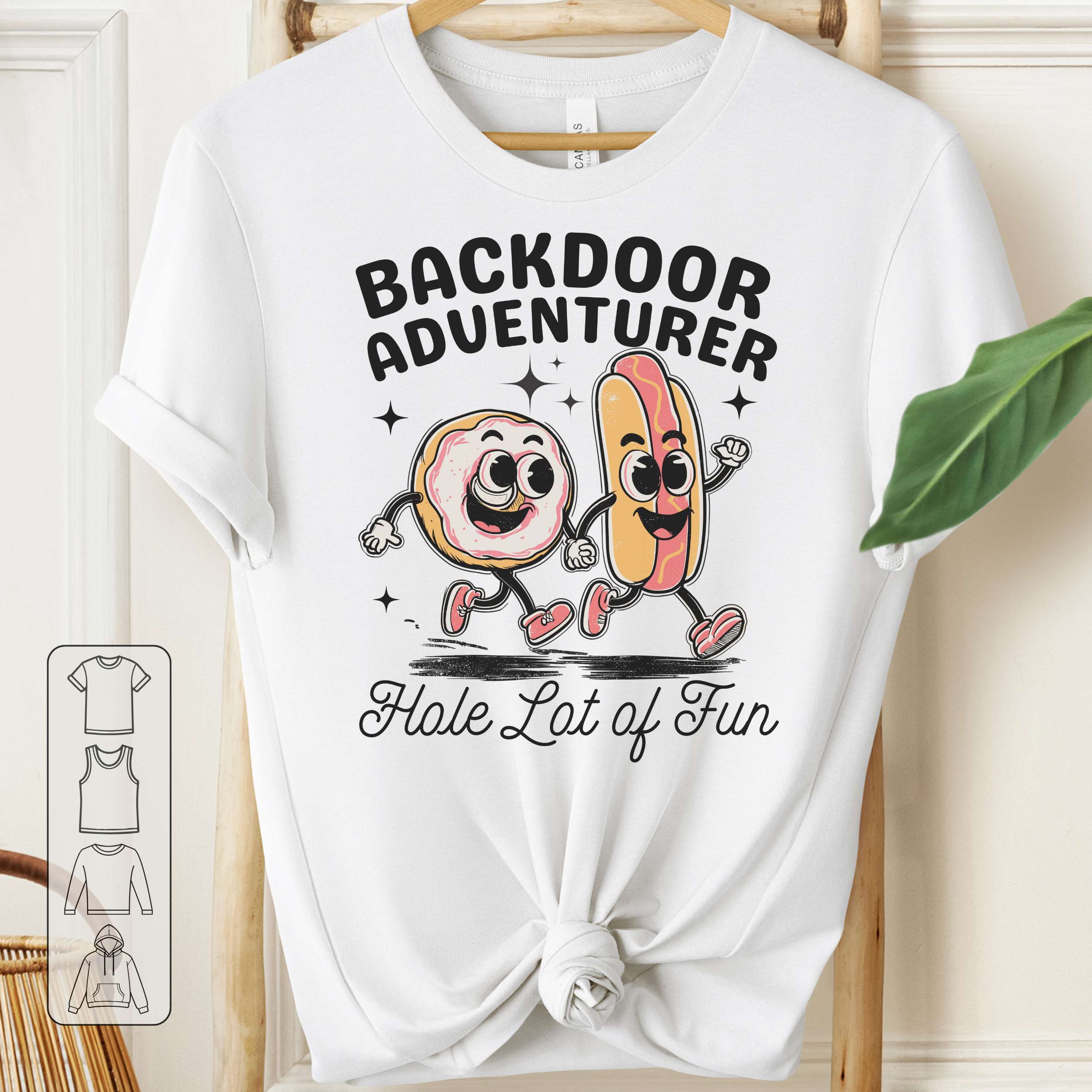Backdoor Adventurer Shirt Funny Adult Humour T-Shirt