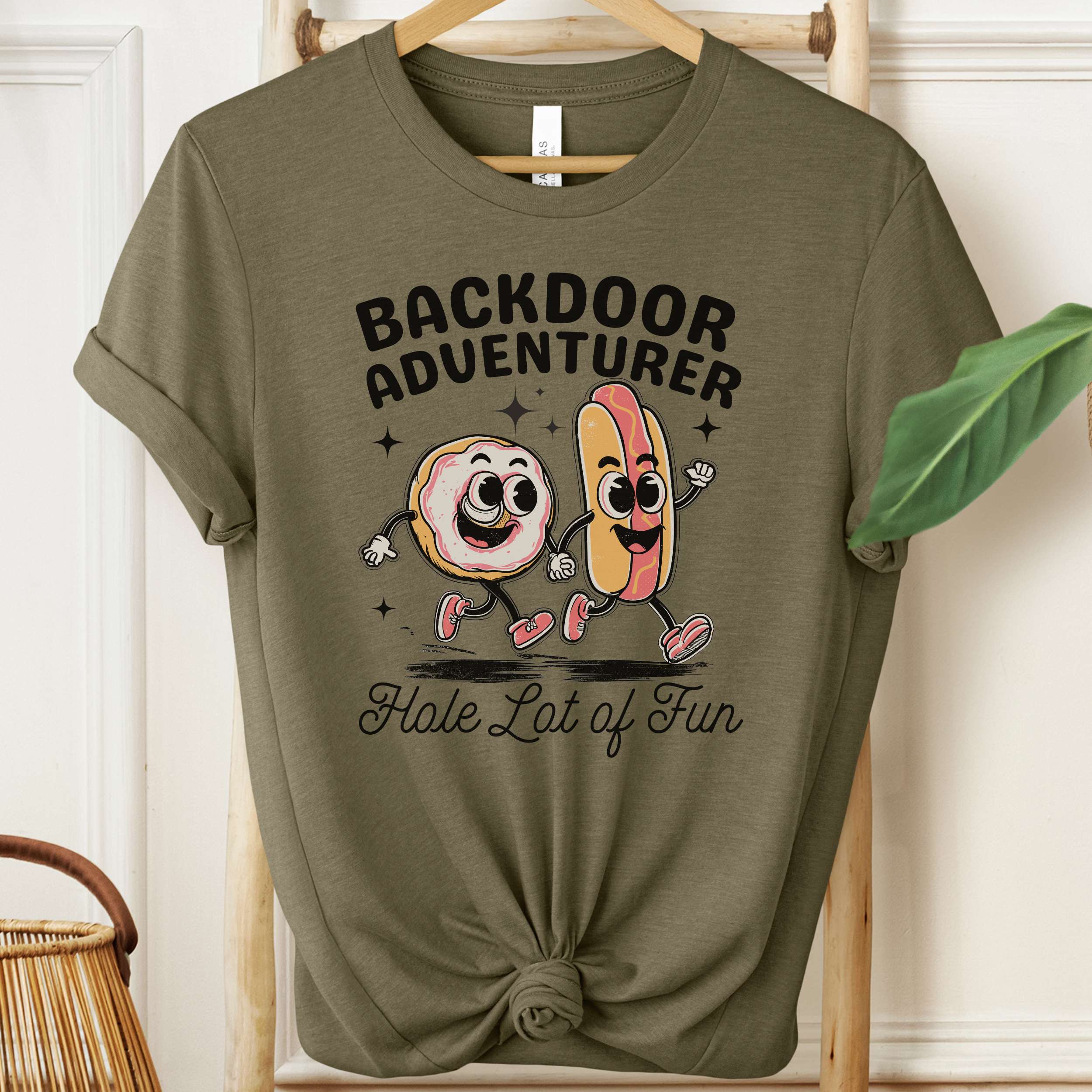 Backdoor Adventurer Shirt Funny Adult Humour T-Shirt
